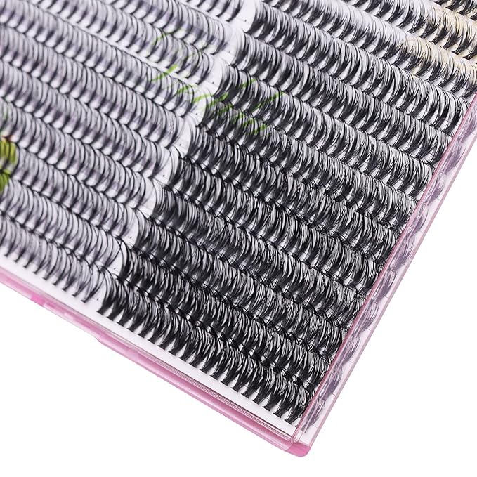 8-22mm to Choose 20D/40D/60D/80D/100D Individual False Eyelashes Makeup Cluster Eyelashes Thickness 0.07mm D Curl Natural long Black Soft 3D Eye Lashes Extensions (Kit-20D-40D lashes)
