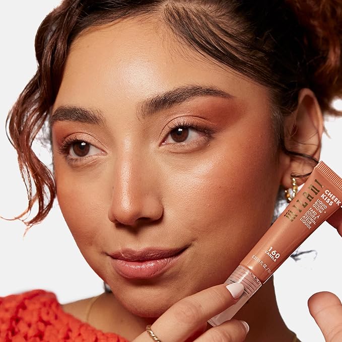 Milani Cheek Kiss Liquid Blush + Glow, Creamy 2-in-1 Blush for Cheeks and Highlighter Makeup for Dewy, Radiant Finish - 160 Canela