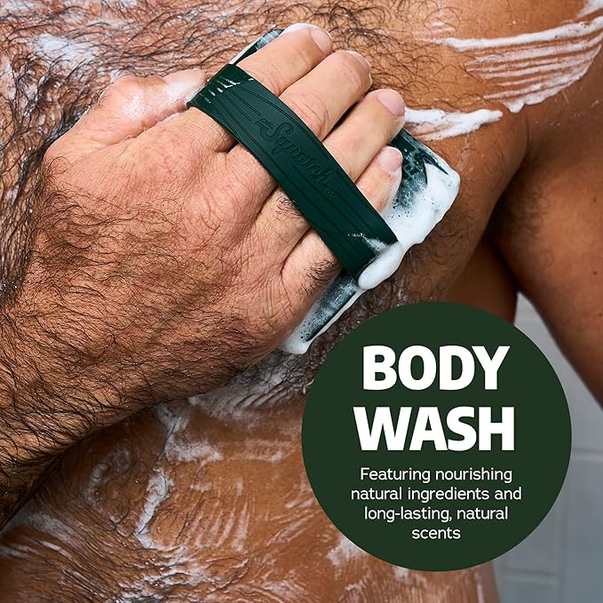 Dr. Squatch NEW Body Wash for Men with Nourishing, Natural Ingredients | No Paraben, Phthalate, Sulfate | All Day Moisture | Long Lasting Scent | Pine Tar & Coconut Castaway (14 oz, 2-Pack)