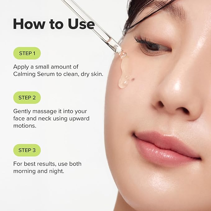 Beauty of Joseon Calming Serum Green Tea Panthenol Soothing, Moisturizing Sensitive, Acne-Prone, UV Irritated Skin, Daily Korean Skin Care for Men and Women, 30ml 1 fl.oz