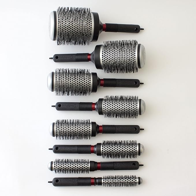 Cricket Technique Thermal Hair Brush #300 0.75” for Blow-Drying, Curling, and Styling – Heat-Retaining Barrel with Anti-Static Tourmaline Bristles, Round Thermal Brush, Not Electric, All Hair Types
