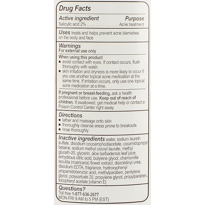 pHisoderm Anti-Blemish Body Wash for Acne, 10 fl oz Bottle
