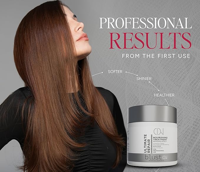 Ultimate Repair Mask for Damaged Hair with Collagen & Keratin – Hydrating Mask for Dry Hair, Deep Conditioning Treatment & Repair with Bamboo & Avocado Oil 500ml
