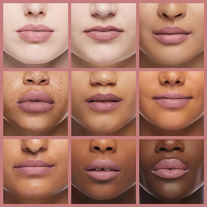 Palladio Herbal Lipstick, Rich Pigmented and Creamy, Infused with Aloe Vera, Chamomile & Ginseng, Prevents Lips from Drying, Combats Fine Lines, Long Lasting Lipstick, Pinky