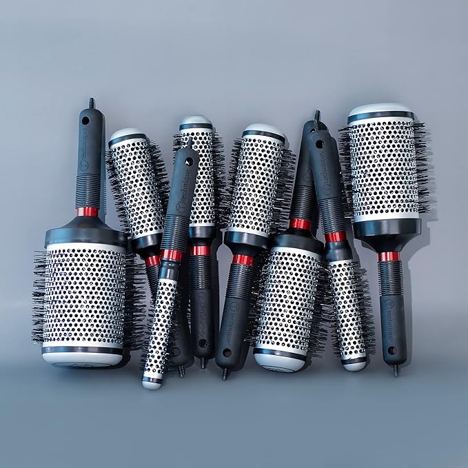 Cricket Technique Thermal Hair Brush #350 1.5” for Curling, and Styling – Heat-Retaining Barrel with Anti-Static Tourmaline Bristles, Round Thermal Brush, Ideal for All Hair Types