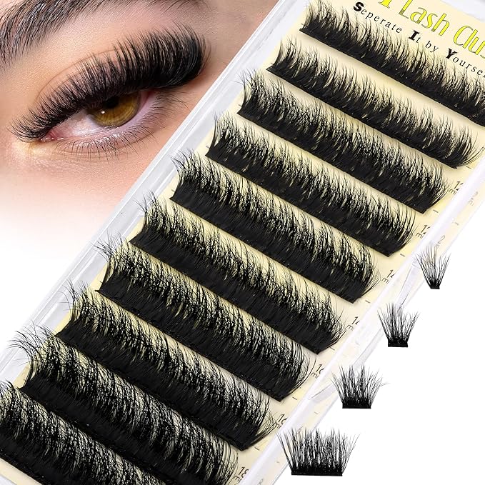 Fluff Individual Lashes Wispy Lash Clusters 100D Cluster Eyelash Extensions Volume Classic Lash Extension Soft as Cashmere SIY Eyelash Clusters 10-18MM by Zegaine(Separate It by Yourself)