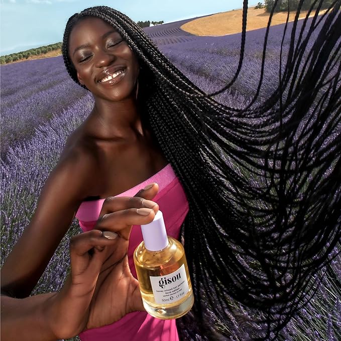 Gisou Honey Infused Hair Perfume – Long-Lasting Hair Fragrance with Mirsalehi Honey & Argan Oil, Lavender Berry Scent, 1.7 Fl Oz