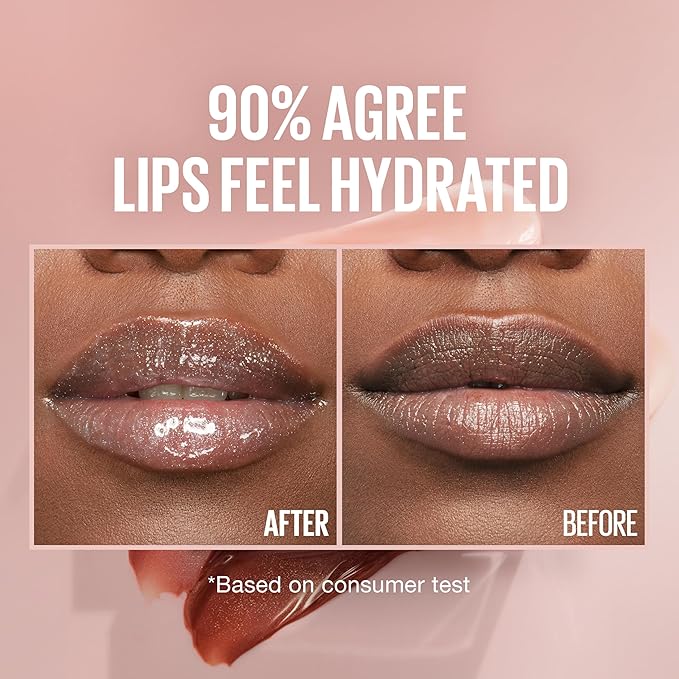 Maybelline Lifter Gloss, Hydrating Lip Gloss with Hyaluronic Acid, High Shine for Plumper Looking Lips, Pearl, Silver Pearl Clear, 0.18 Ounce