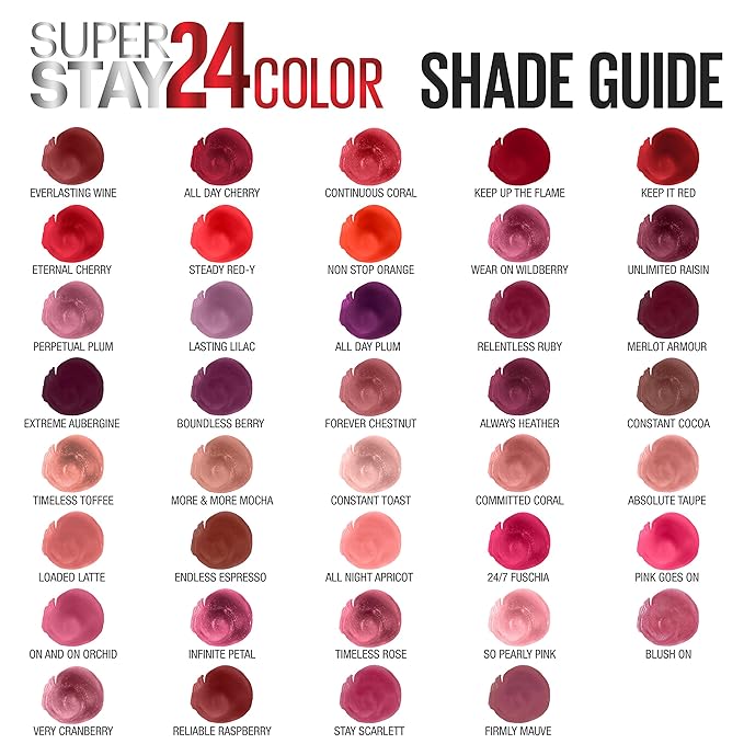 Maybelline Super Stay 24, 2-Step Liquid Lipstick Makeup, Long Lasting Highly Pigmented Color with Moisturizing Balm, Merlot Armour, Red, 1 Count
