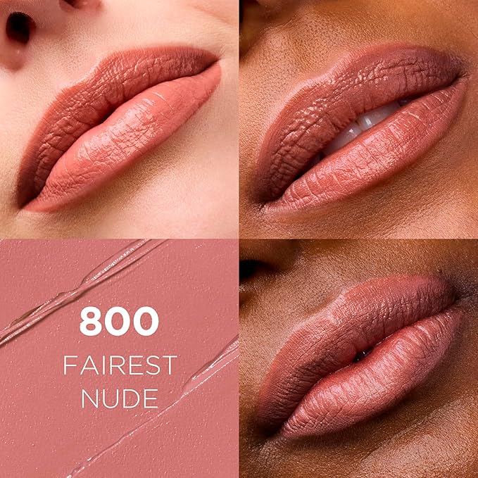 L'Oreal Paris Colour Riche Original Creamy, Hydrating Satin Lipstick with Argan Oil and Vitamin E, Fairest Nude, 1 Count