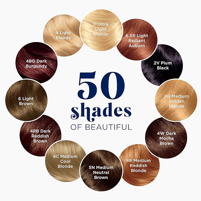 Clairol Nice 'n Easy Permanent Hair Color, 5C Medium Cool Brown, Pack of 3 Allergy Gentle Single-Step Hair Dye, Conditioners, Natural-Looking Color, Salon Highlights, Grey Coverage