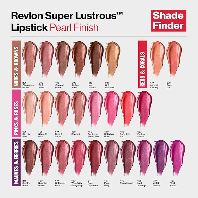 Revlon Super Lustrous Lipstick, Creamy Formula For Soft, Fuller-Looking Lips, Moisturized Feel, 0.15 oz