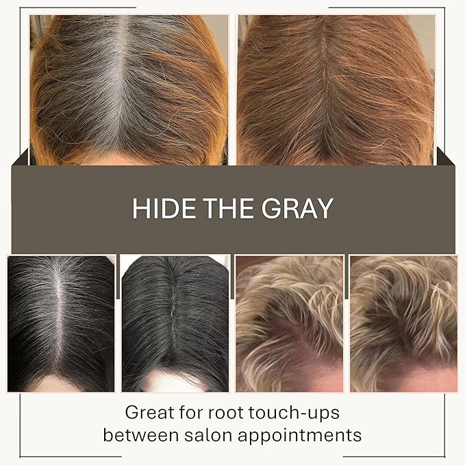 Joan Rivers Great Hair Day Root Touch Up Powder – Fill-in Powder for Thicker, Fuller Looking Hair (Red)