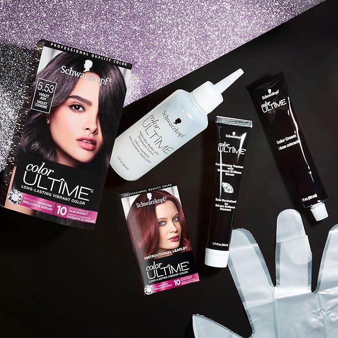 Schwarzkopf Color Ultime Permanent Hair Color Cream, 5.53 Violet Ash