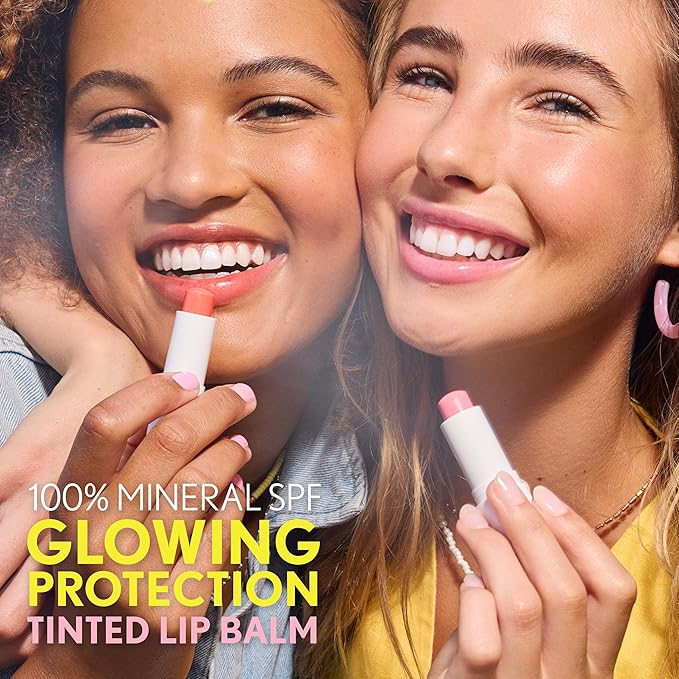 COVERGIRL Clean Fresh Tinted Lip Balm SPF 15-20 - Orange You A Cutie, with Mineral Sunscreen, Moisturizing, Vegan Formula, 0.14oz