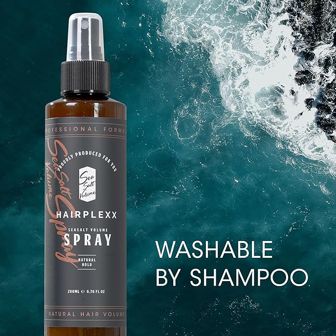 Hairplexx Sea Salt Volume Hair Spray for both Men and Women, Natural Thick and Volumizing Hair Look with Matte Finish and Natural Hold, Paraben Free (6.76 Fl Oz (Pack of 2), Ocean Fresh)