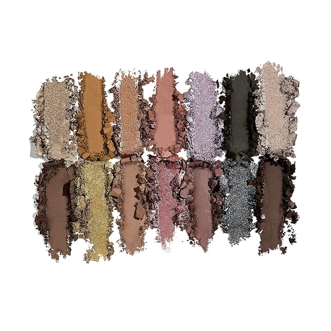 Sigma Beauty Cool Neutrals Eyeshadow Palette with Dual-Ended Brush, 14 Cool-Toned Eye Shadows - Includes Mirror, Waterproof Technology, Mixture of Finishes, 2-Year Warranty
