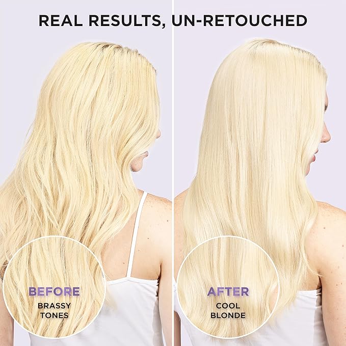L’Oreal Paris EverPure Sulfate Free Brass Toning Purple Shampoo and Conditioner Set for Blonde, Bleached, Silver, or Brown Highlighted Hair, 1 Kit (Pack of 3)
