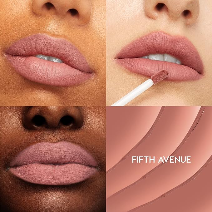 ColourPop Ultra Matte Liquid Lipstick - Ultra-Pigmented Matte Lipstick with a Long-Lasting, Non-Drying Finish - Delivers Full Coverage with a Smooth, Flexible Feel - Fifth Avenue (0.13 oz)