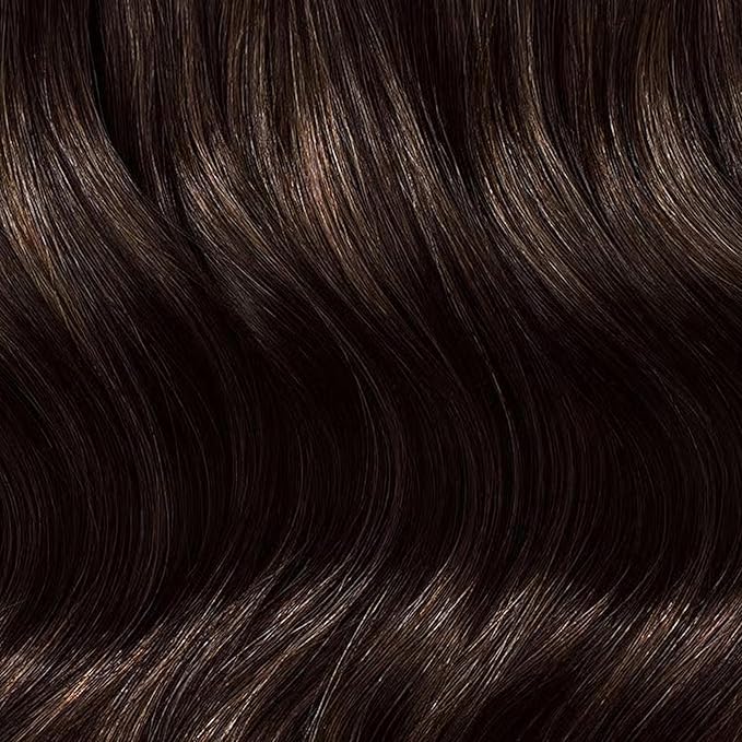 Luxy 100% Remy Human Hair, Classic 160g Clip-In Hair Extensions - 10 Wefts Multi-Dimensional Color for Natural Blending, Adds Volume & Length, Easy Apply & Remove 16" Dimensional Rooted Espresso Brown