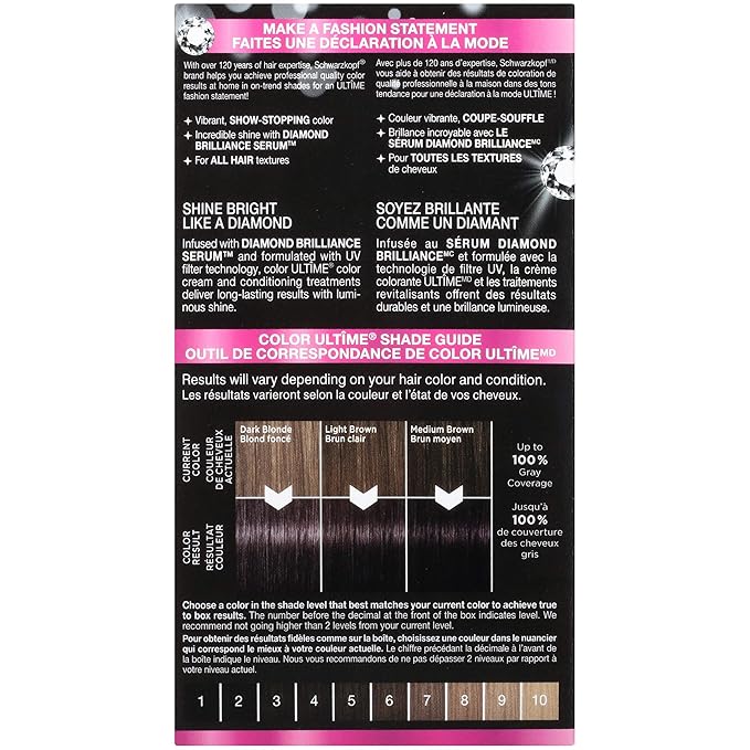 Schwarzkopf Color Ultime Permanent Hair Color Cream, 5.53 Violet Ash