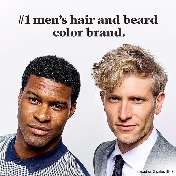 Just For Men Easy Comb-In Color Mens Hair Dye, Easy No Mix Application with Comb Applicator - Sandy Blond, A-10, Pack of 2