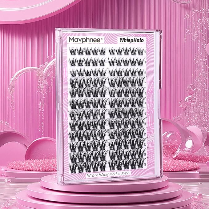 Eyelash Clusters Wispy LashClusters Natural DIY Lash Extensions 10-16MM Individual Eyelashes 120Pcs Cluster Lashes CC-Curly Cluster Eyelash Extensions Fairy Lashes Clusters For Daily Wear
