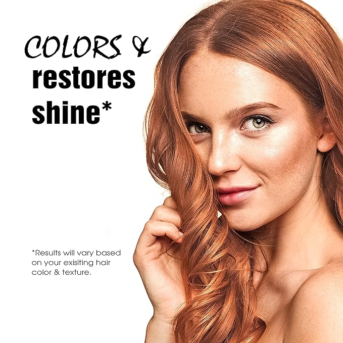 Light Mountain Henna Hair Color & Conditioner - Auburn Hair Dye for Men/Women, Organic Henna Leaf Powder and Botanicals, Chemical-Free, Semi-Permanent Hair Color, 4 Oz (Pack of 3)