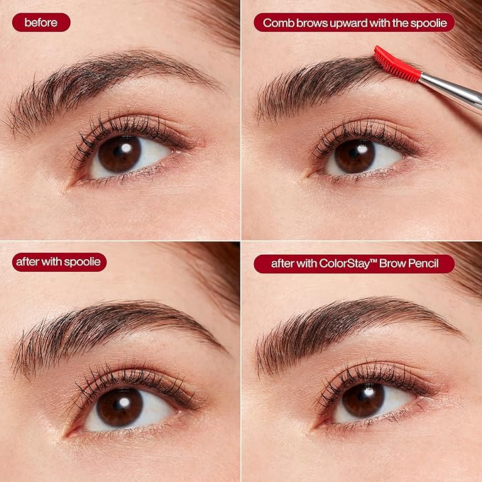Revlon Lash & Brow Styling Tool, Dual Ended Eyelash Separator & Eyebrow Brush Spoolie, Works with Mascara, Stocking Stuffer for Women, 1 count