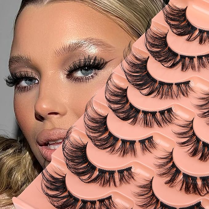 Lash Clusters Natural Look Individual Eyelashes D-Curly Volumious Lashes Extension DIY Cluster Eyelashes that Look Like Extensions by Eefofnn