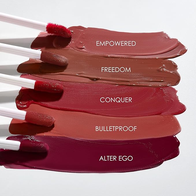 NATASHA MOOR: Molten Matte Liquid Lipstick - Long-Lasting, Hydrating, Matte Finish with Moisturizing Vitamin E - Waterproof, Kiss-Proof, Cruelty-Free - 12-Hour Stay Power - STORM