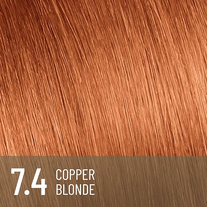 Il Salone Milano Plex Rebuilder Permanent Hair Color Cream - 7.4 Copper Blonde Hair Dye Kit - Professional Salon - Premium Quality - Protects and Restructures - Paraffin, Paraben, Ethyl Alcohol Free