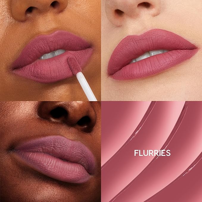 ColourPop Ultra Matte Liquid Lipstick - Ultra-Pigmented Matte Lipstick with a Long-Lasting, Non-Drying Finish - Delivers Full Coverage with a Smooth, Flexible Feel - Flurries (0.13 oz)