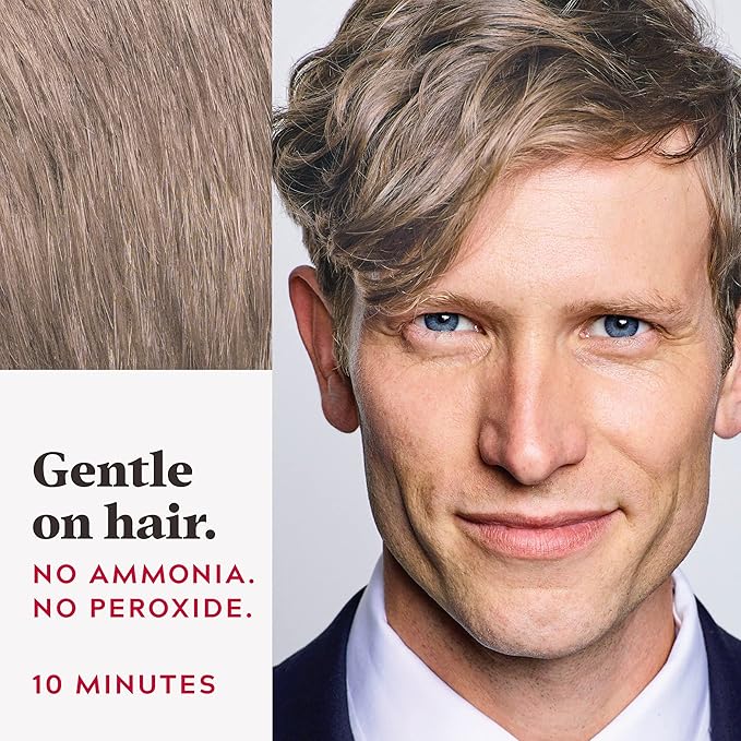 Just For Men Easy Comb-In Color Mens Hair Dye, Easy No Mix Application with Comb Applicator - Sandy Blond, A-10, Pack of 3