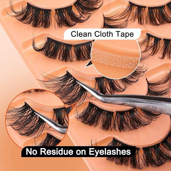 DIY Lash Extension Kit Natural Lash Clusters D-Curly Eyelash Extension Kit with Lash Bond and Seal Eyelashes Tweezers 9-16 mm Individual Lashes Kit DIY at Home by Eefofnn