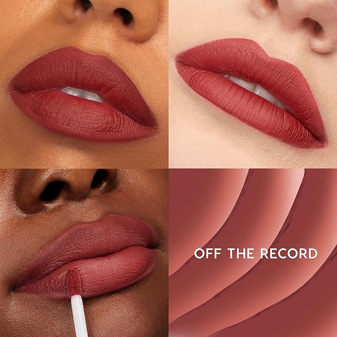 ColourPop Ultra Matte Liquid Lipstick - Ultra-Pigmented Matte Lipstick with a Long-Lasting, Non-Drying Finish - Delivers Full Coverage with a Smooth, Flexible Feel - Off The Record (0.13 fl oz)