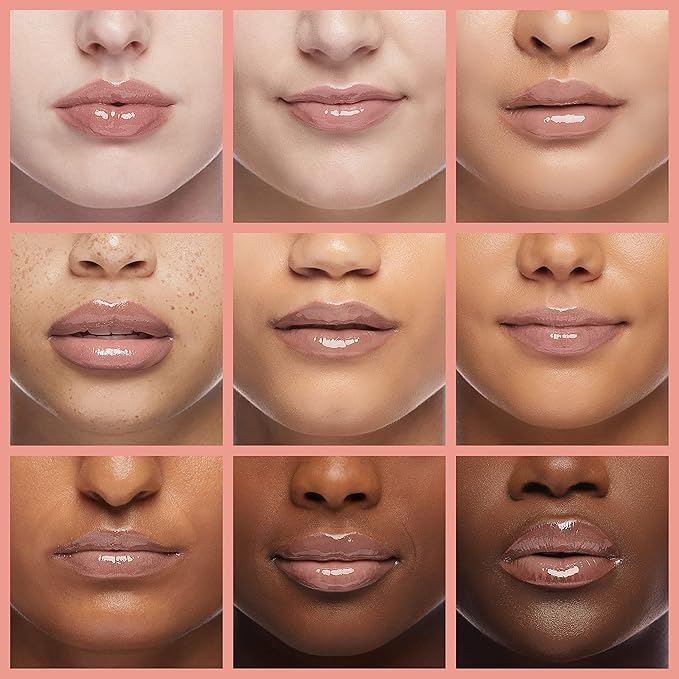 Lip Oil Hydrating Tinted Lip Balm, Plump Lip Gloss Lip Care Transparent Toot Lip Oil Tinted (001# Pink)