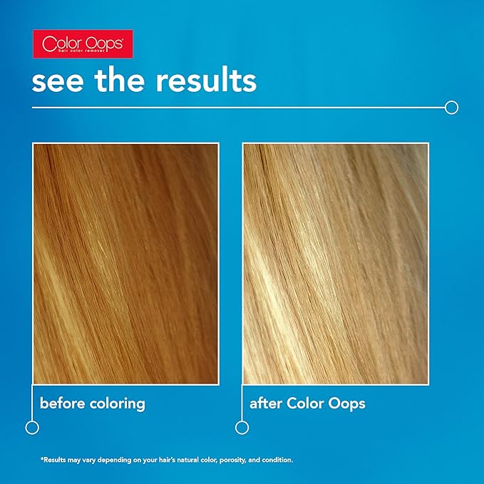 Color Oops Color Prep, 1 Application, Extend Results and Vibrancy, Hair Dye Remover Rinses Away Dull Colors, Product, and Mineral Buildup, Bleach & Ammonia Free