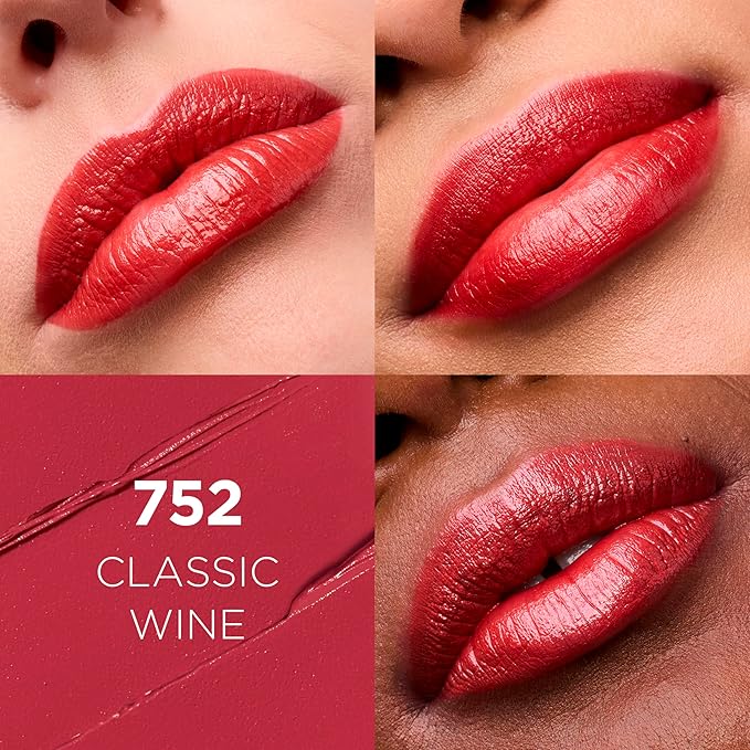 L'Oreal Paris Colour Riche Original Creamy, Hydrating Satin Lipstick with Argan Oil and Vitamin E, Classic Wine , 1 Count