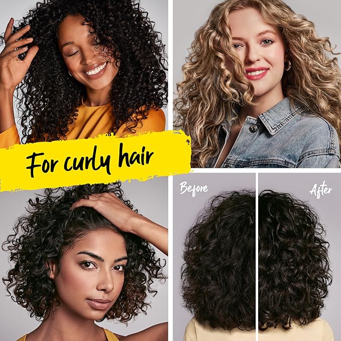 Marc Anthony Curly Hair Shampoo, Strictly Curls - 3x Moisture For Curl Defining & Curl Enhancing - Shea Butter, Marula Oil, Aloe Vera & Coconut Cream - Sulfate Free & Color Safe For Dry Damaged Hair