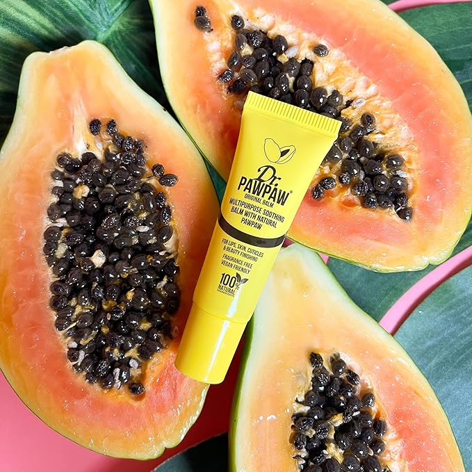 Dr. PawPaw Multipurpose Original Balm - Hydrating Lip Balm with Pawpaw, Aloe Vera and Olive Oil - Lip Moisturizer for Lips, Skin and Hair - 0.33 oz
