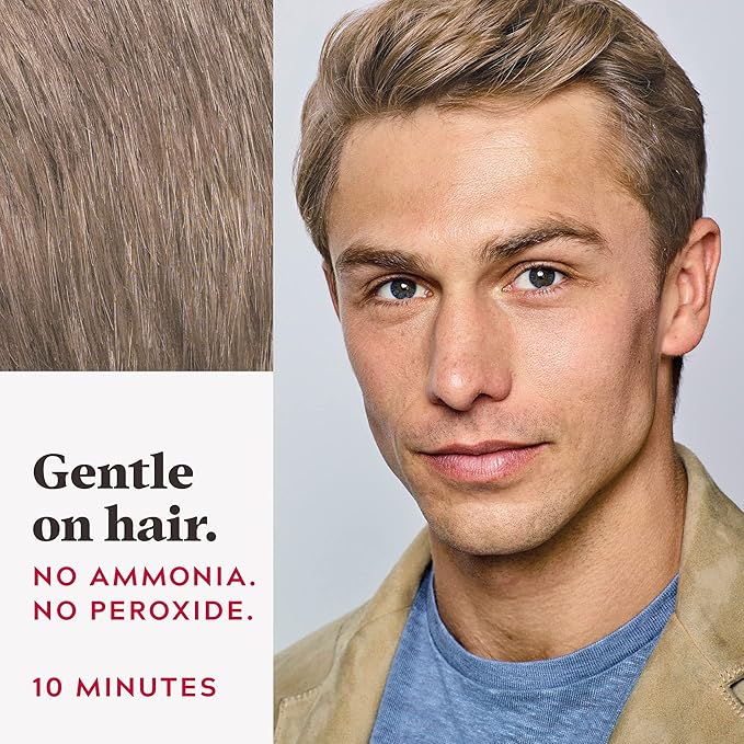 Just For Men Easy Comb-In Color Mens Hair Dye, Easy No Mix Application with Comb Applicator - Dark Blond, A-15, Pack of 3