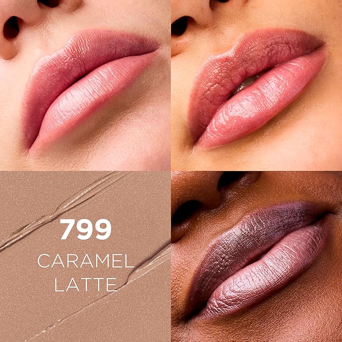L'Oreal Paris Colour Riche Original Creamy, Hydrating Satin Lipstick with Argan Oil and Vitamin E, Caramel Latte , 1 Count