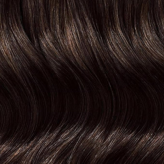 Luxy 100% Remy Human Hair Extensions for Thin Hair Thinning Hair Fill-Ins – 6 Seamless Wefts Multi-Dimensional Color Blend - Natural-Looking Volume & Coverage 95 grams 20" Dimensional Espresso Brown