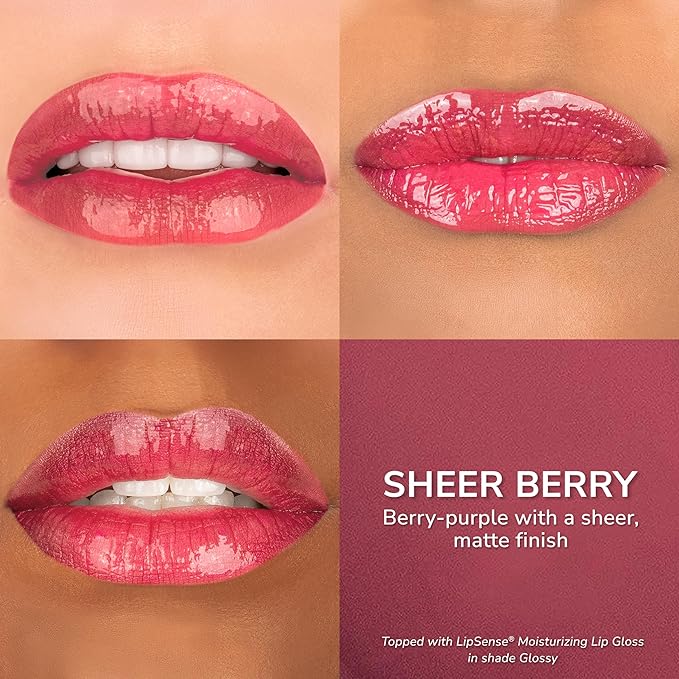 SeneGence LipSense Long-Lasting Liquid Lipstick – 18-Hour Wear, Waterproof, Transfer-Proof, Paraben-Free, Vegan, Cruelty-Free Lip Color in Multiple Shades