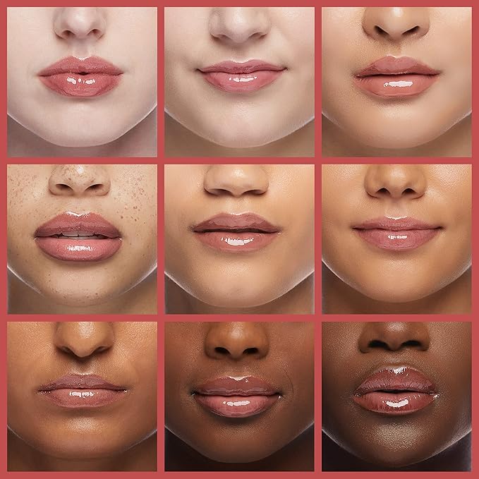 Lip Oil Hydrating Tinted Lip Balm, Plump Lip Gloss Lip Care Transparent Toot Lip Oil Tinted (012# ROSEWOOD)