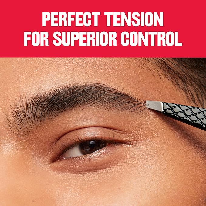 Revlon Expert Slant Tweezer, High Precision For Easy Hair Removal, Made With Stainless Steel, Stocking Stuffer for Women & Men, 1 count