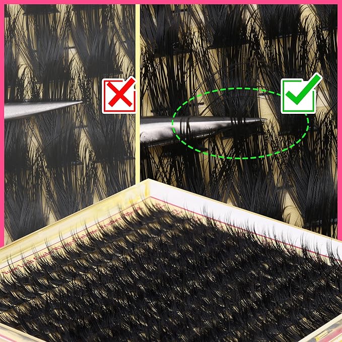 Wispy Lash Clusters with Spikes Manga Lash Clusters 160D Eyelash Clusters 10-18MM Thick Lashes Clusters Fluffy Cluster Eyelash Extensions by FANXITON