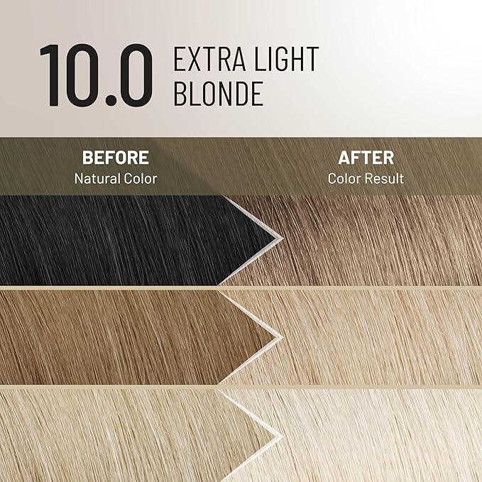 Il Salone Milano Plex Rebuilder Permanent Hair Color Cream - 10.0 Extra Light Blonde Hair Dye - Professional Salon - Premium Quality - Protects and Restructures - Paraffin, Paraben, Ethyl Alcohol Free