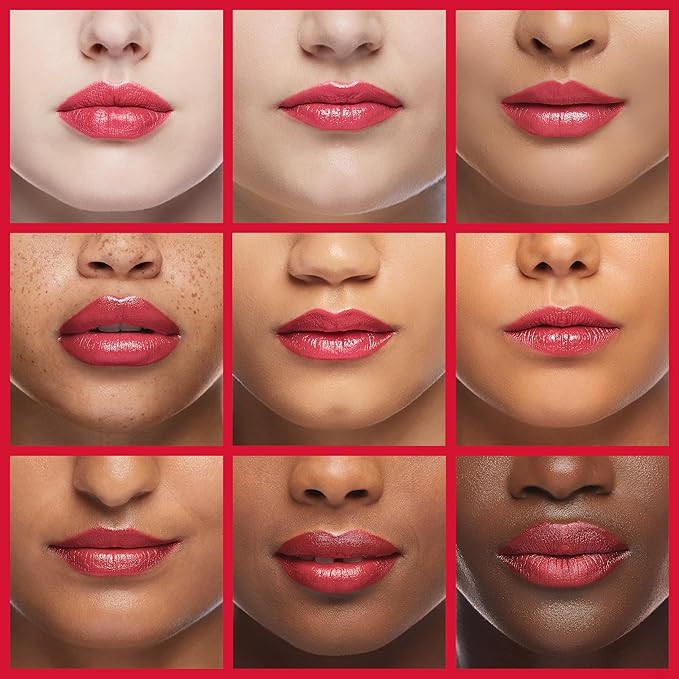 Revlon Super Lustrous Lipstick, Creamy Formula For Soft, Fuller-Looking Lips, Moisturized Feel, 730 Revlon Red, 0.15 oz